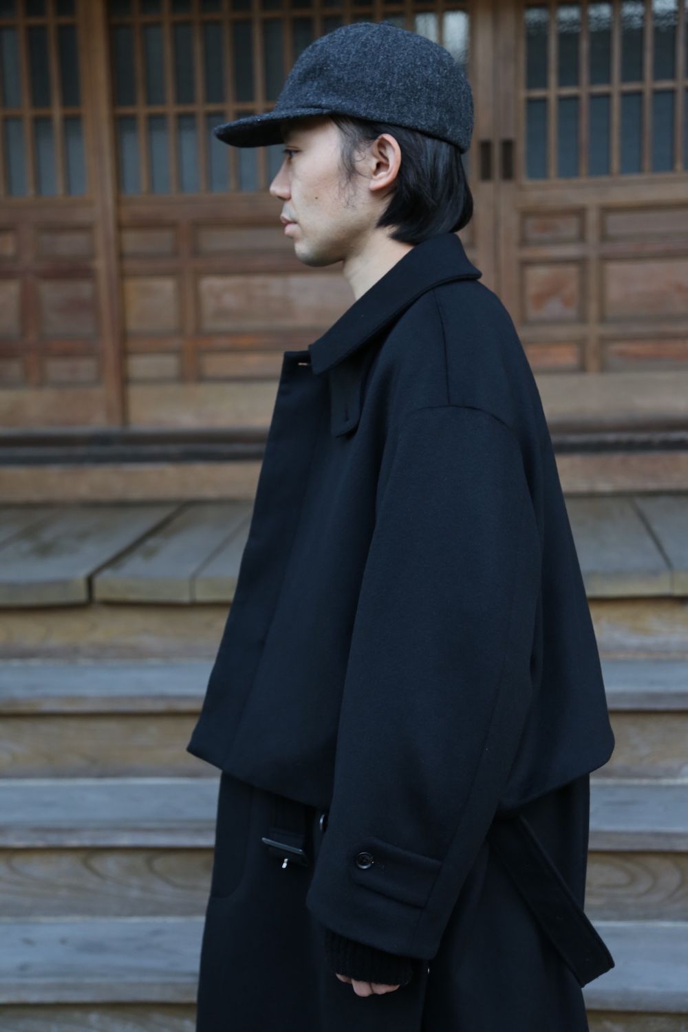 YOKE 3WAY BAL COLLAR SHARE COAT