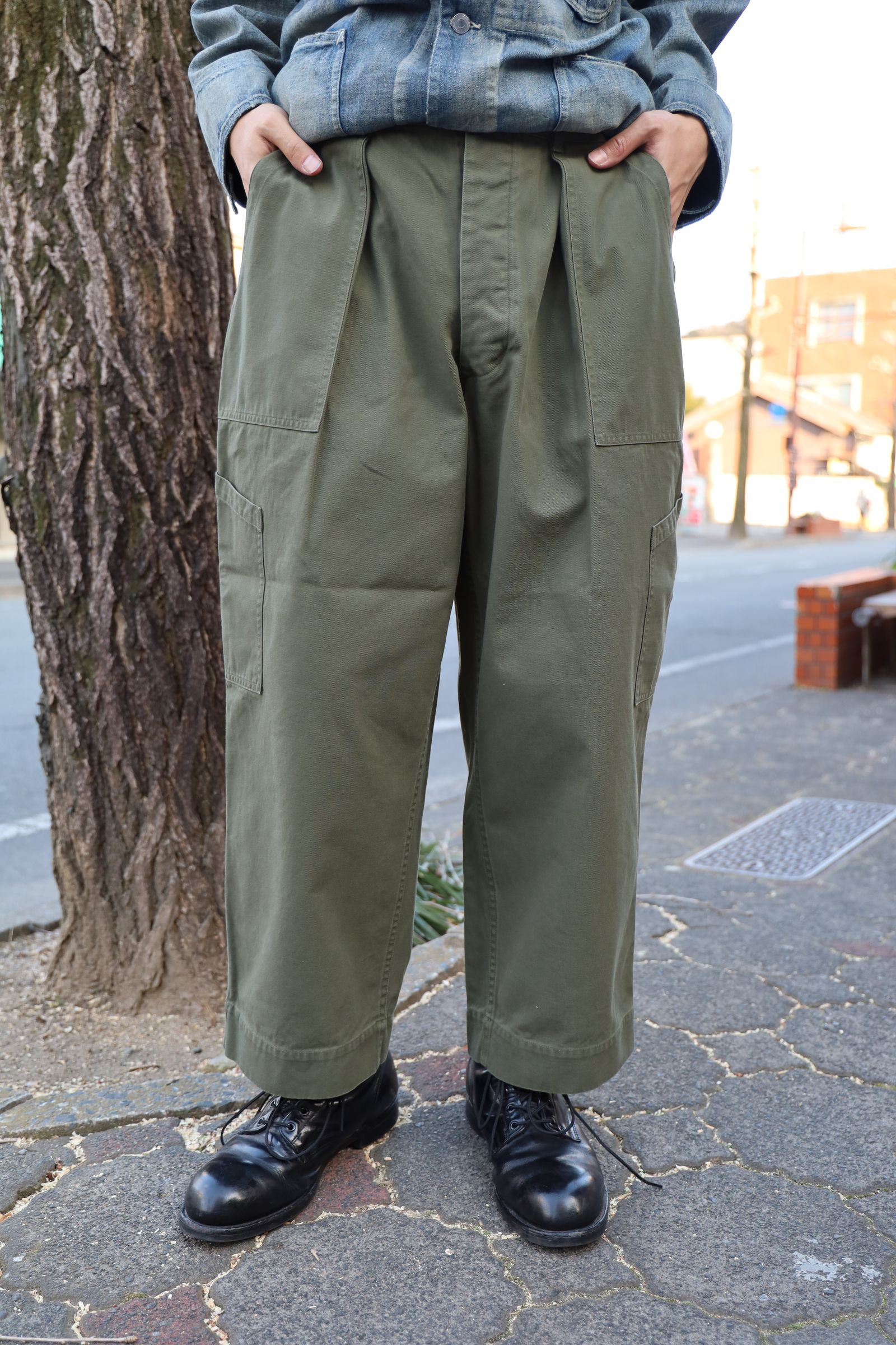 A.PRESSE - アプレッセ USAF Hemmed Bottoms(AP-4009)OLIVE | MARK