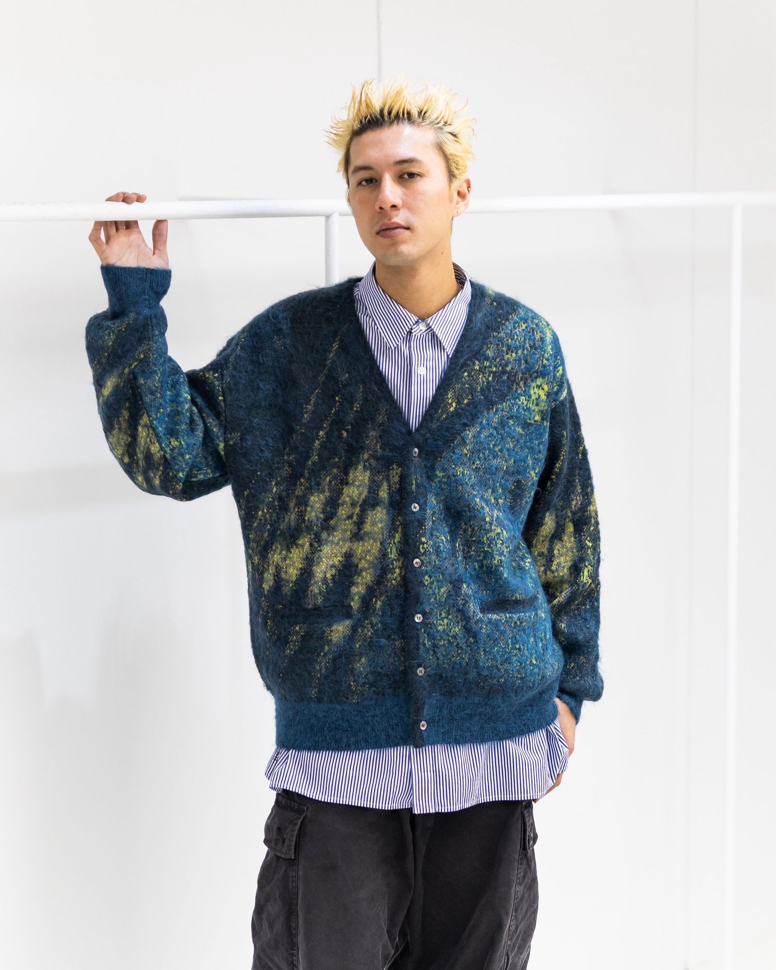 YOKE - YOKE SPRING SUMMER ヨーク ニット Abstract Jaquard Mohair