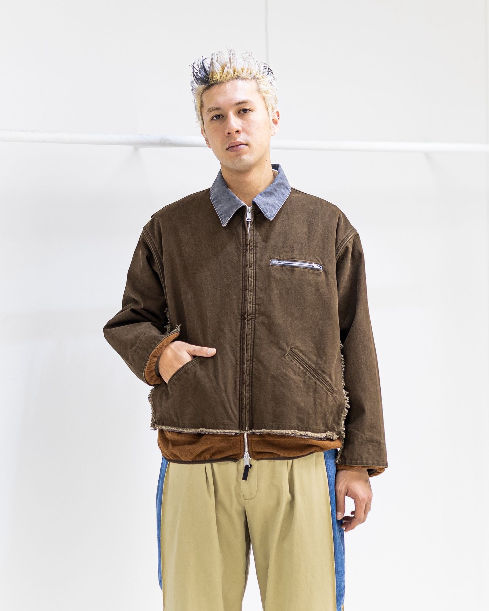 YOKE - YOKE ヨーク26SS Connected Work Jacket(YK26SS01195B)BROWN