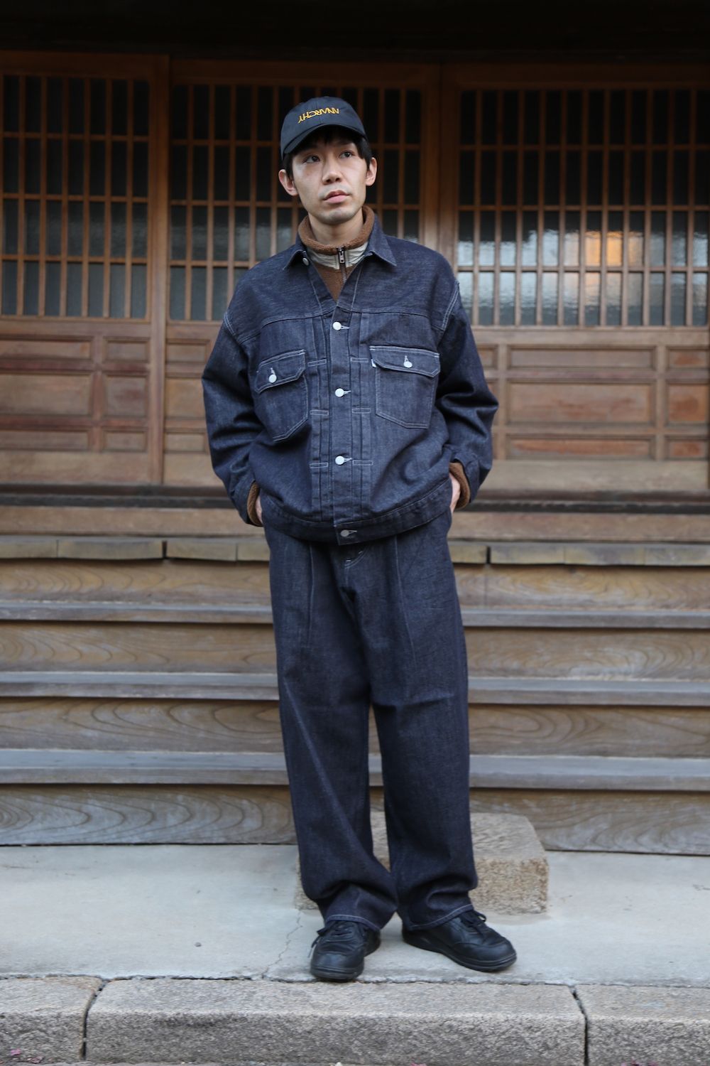 Graphpaper Colorfast Denim Blouson&Colorfast Denim Two Tuck Pants