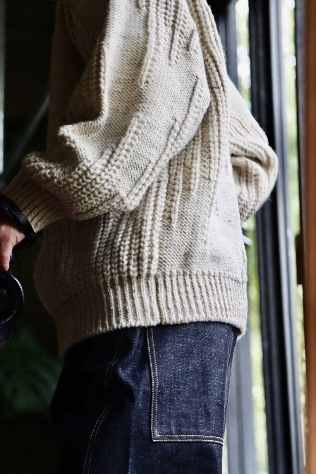 ヨーク22AW IRREGULAR KNITTED CREWNECK SWEATERスタイル.2022.9.18