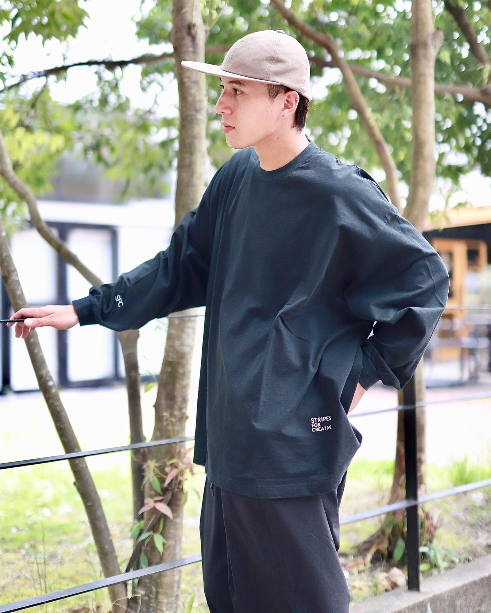 STRIPES FOR CREATIVE FW23 SUPER BIG FLAT LS TEEスタイル | 3700 | MARK