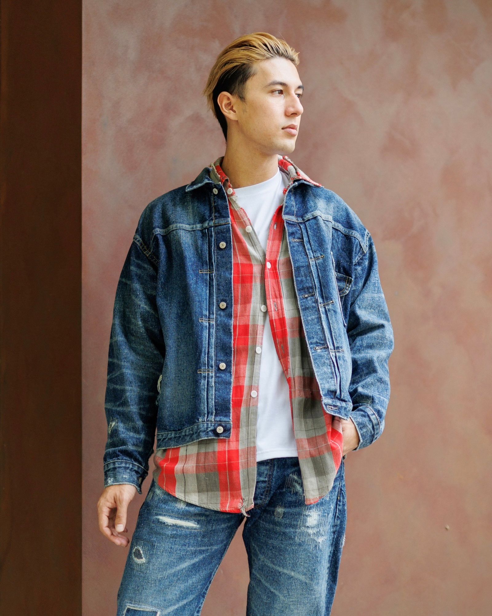 eYe JUNYA WATANABExNew Manual Wネームデニムジャケット セットアップ