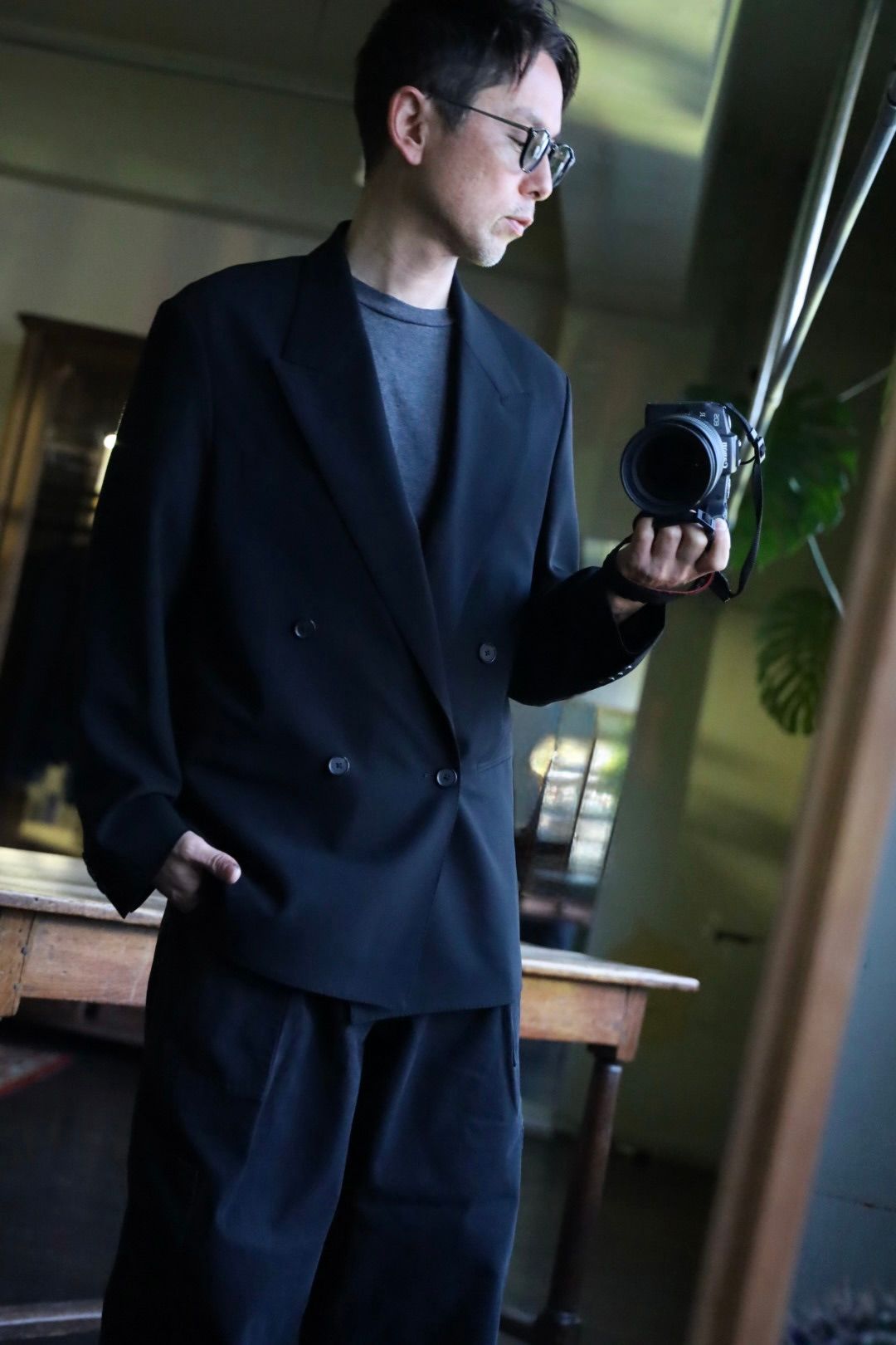 A.PRESSE - アプレッセ25SS Double Breasted Jacket(25SAP-01-28H