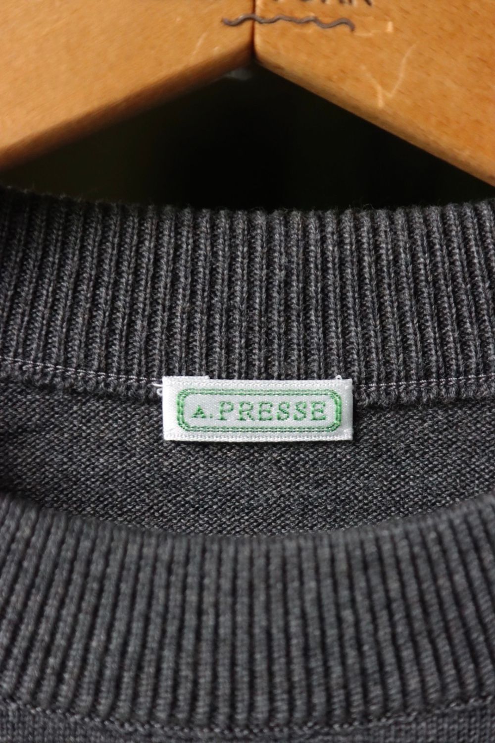 A.PRESSE - アプレッセ22FW L/S Knit T-Shirt (22AAP-03-02H)GRAY | MARK