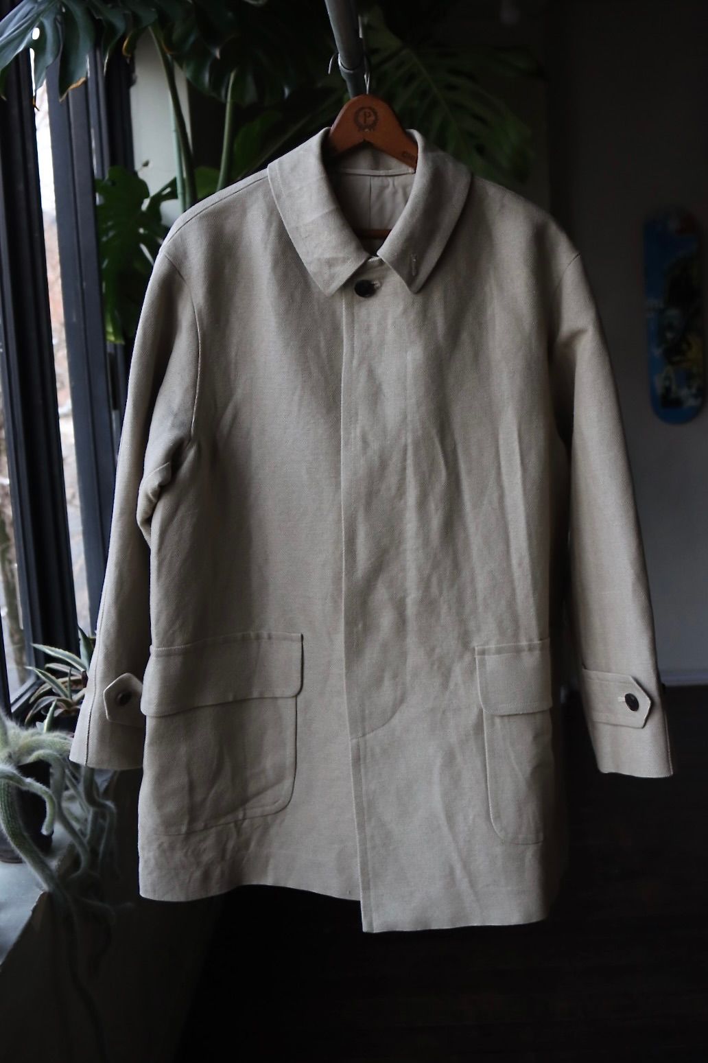 A.PRESSE - アプレッセ23SSコート Linen Half Coat(23SAP-01-06H)BEIGE