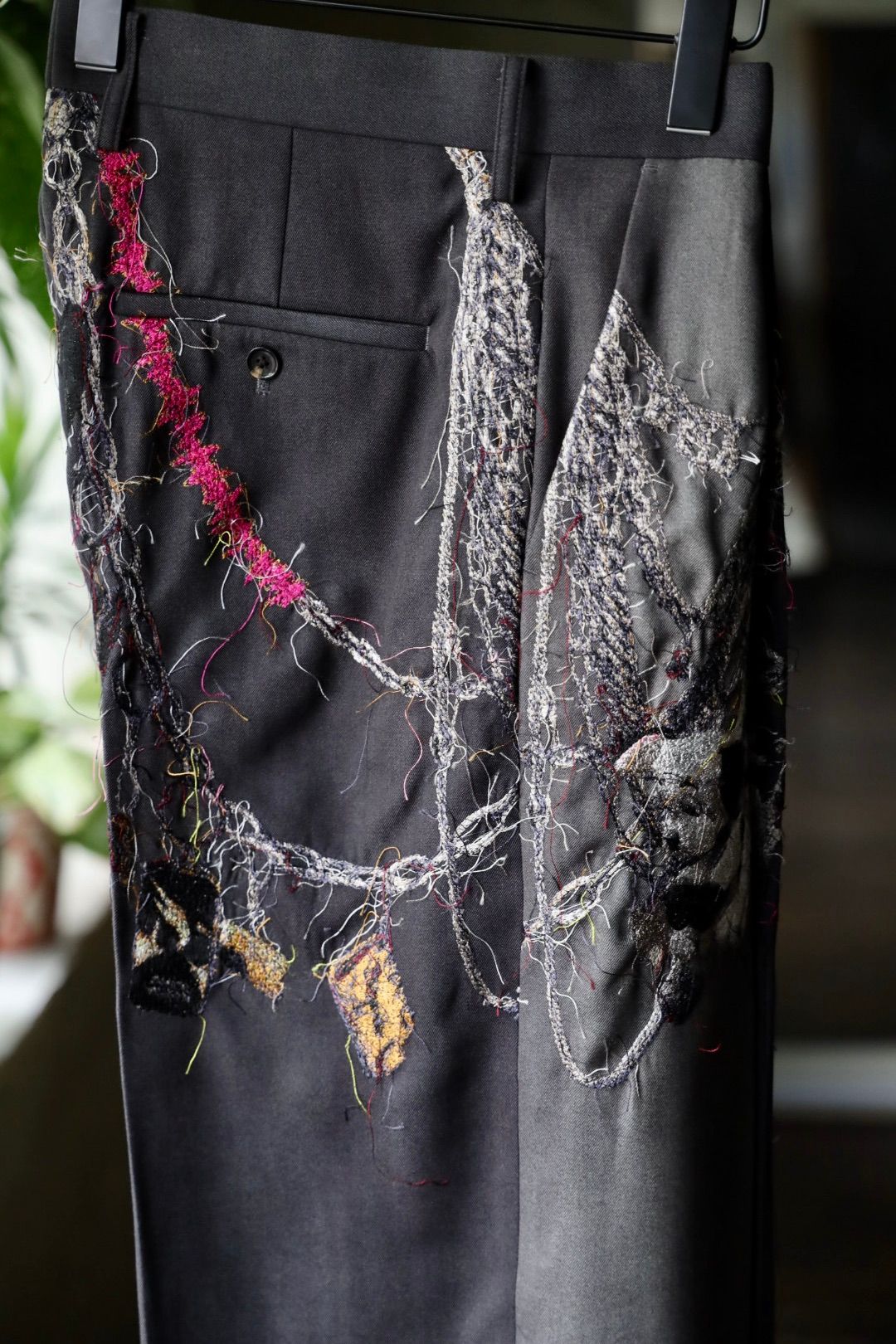 doublet - doublet 25AW EMBROIDERED CHAIN TAILORED TROUSERS