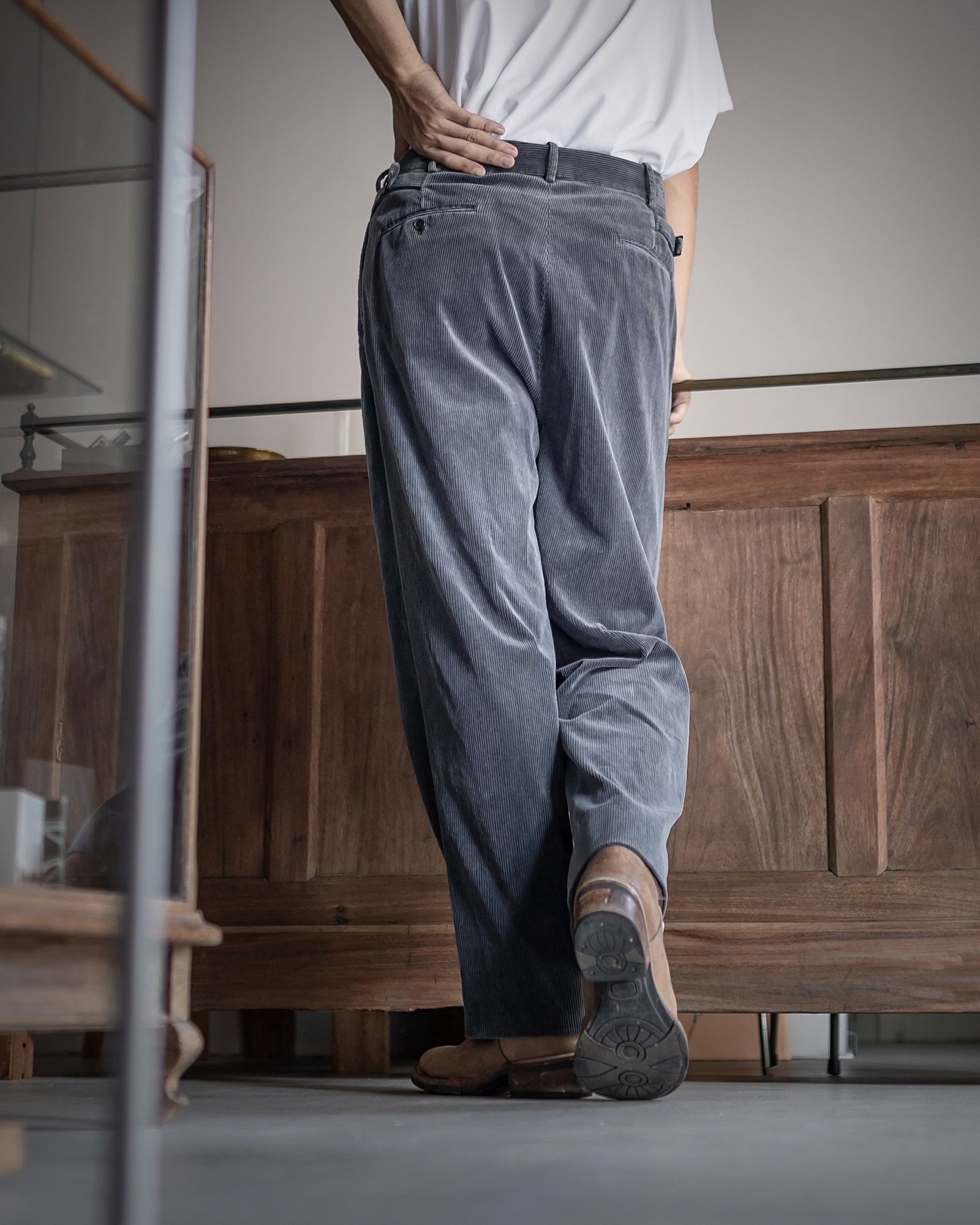A.PRESSE - アプレッセ Vintage Corduroy Trousers(24AAP-04-16H)GRAY