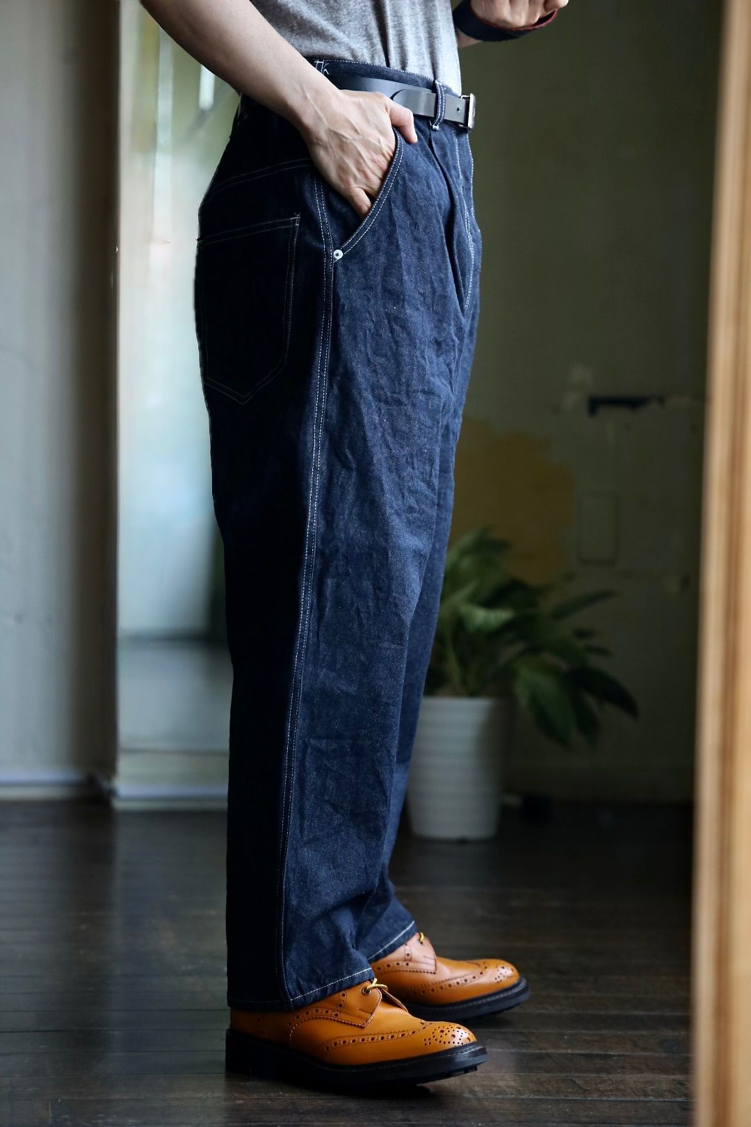 J*1様 COMME des GARCONS ダークブルー ストレート デニム COMME des