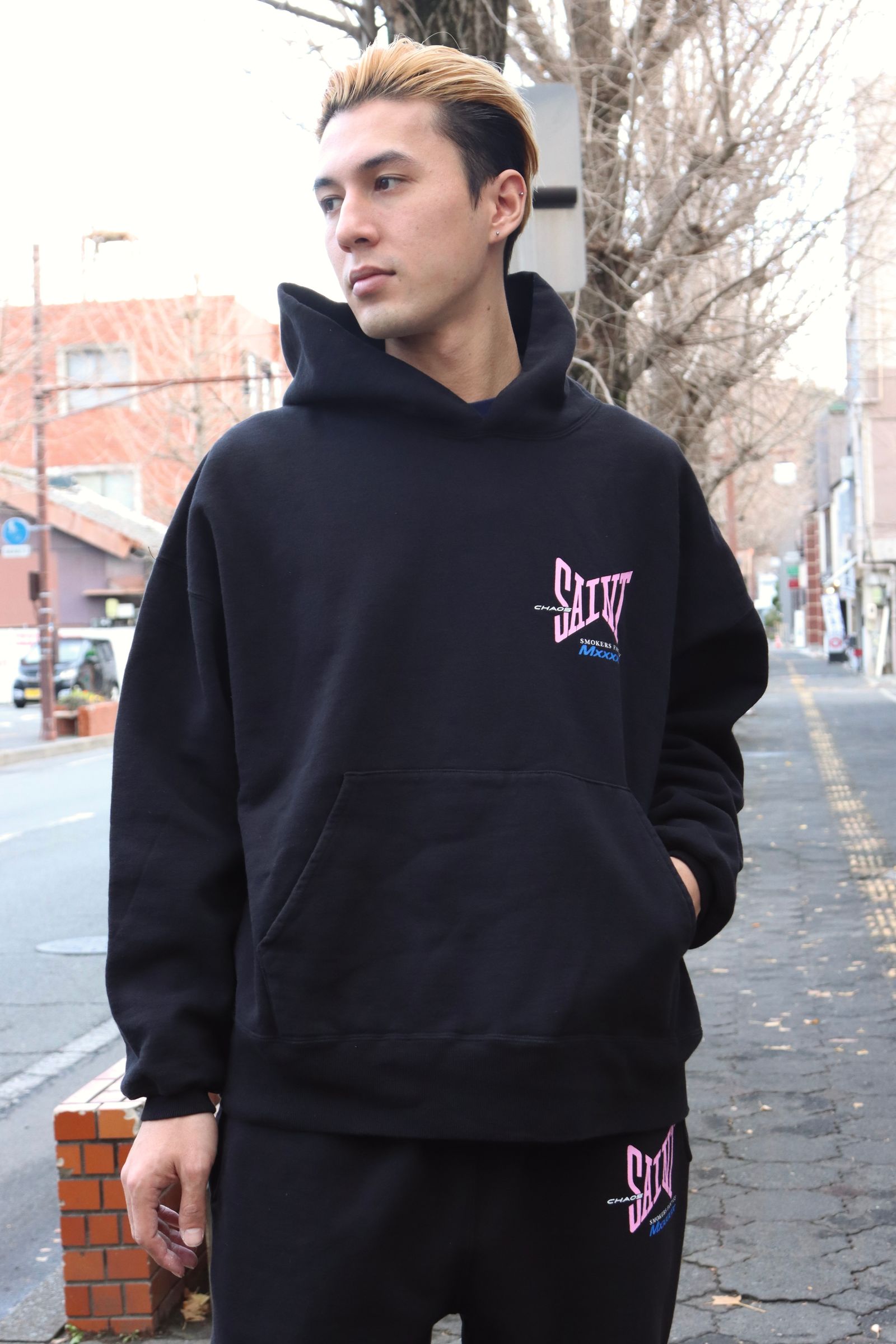 SAINT M×××××× - セントマイケル25SS HOODIE RIBON SAINT(SM-HR8-0000