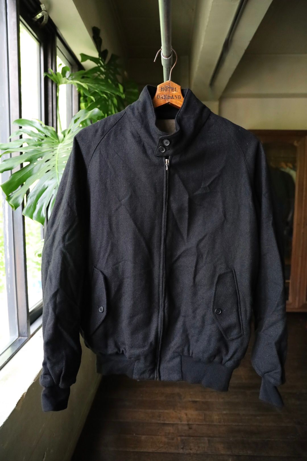 A.PRESSE - アプレッセ Tweed Harrington Jacket(24AAP-01-20H)BLACK