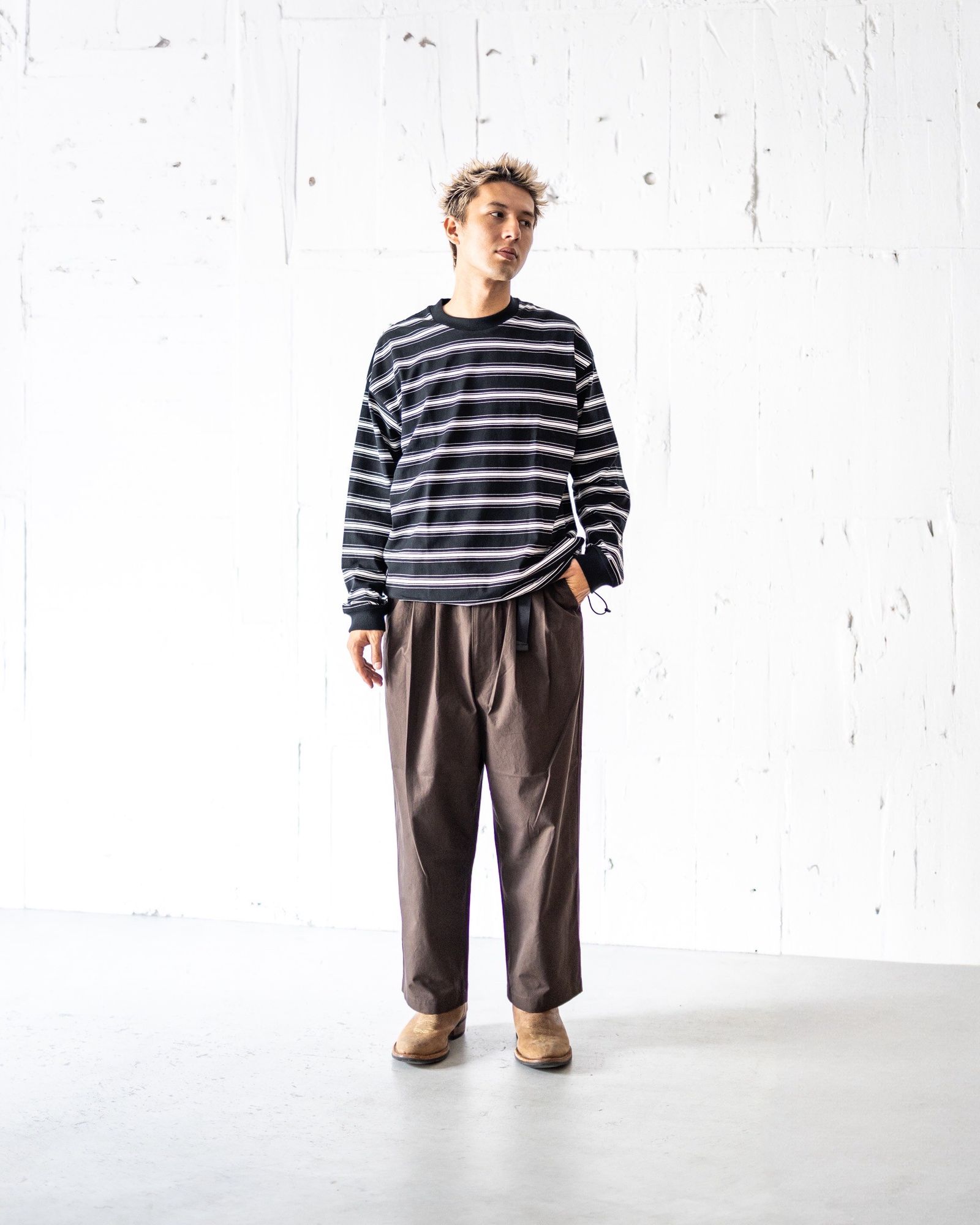 COMME des GARÇONS ボーダーパンツ サイズL HR0973 COMME des GARÇONS