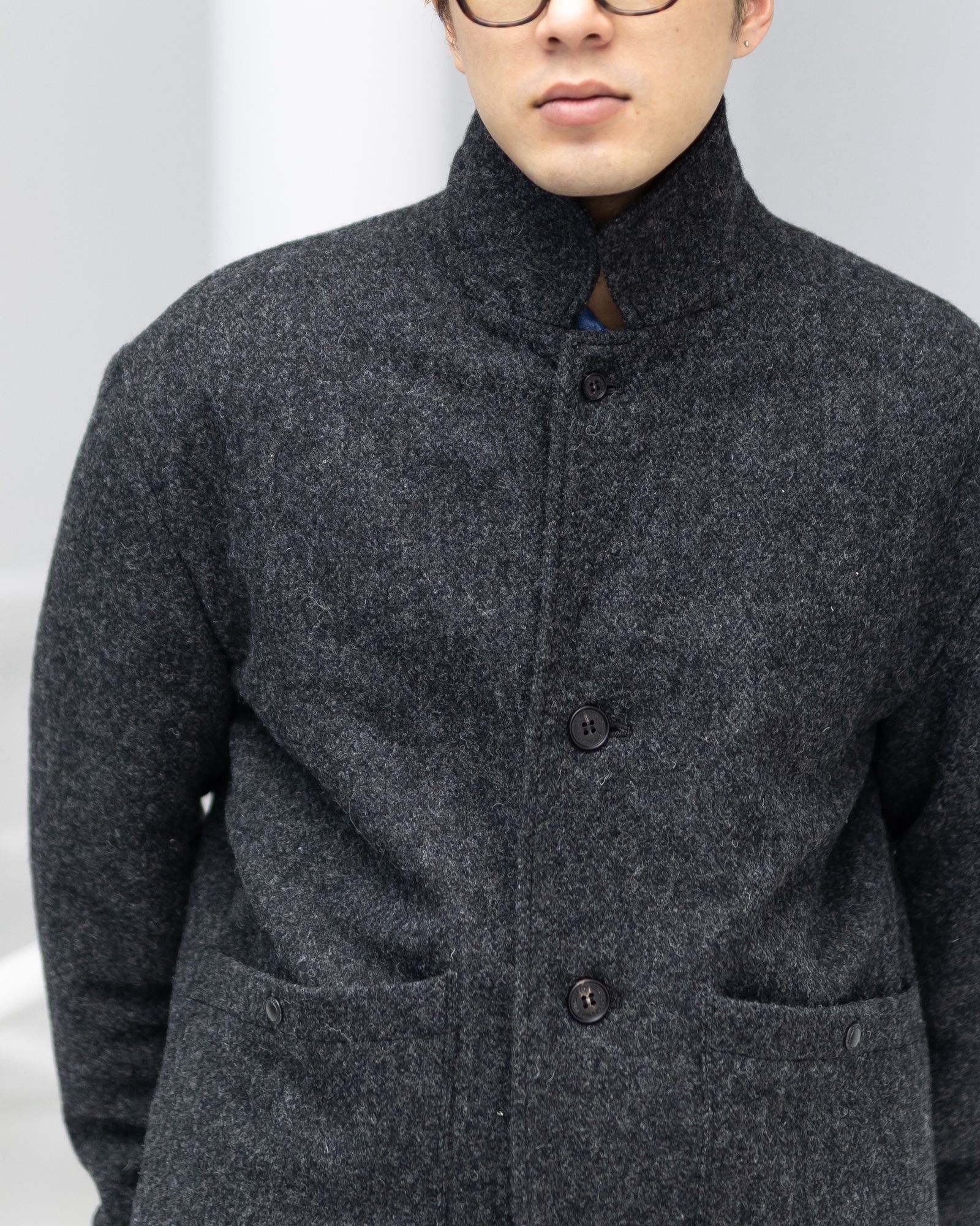 COMME des GARCONS HOMME ウールツイードヘリンボーンジャケット 11月1