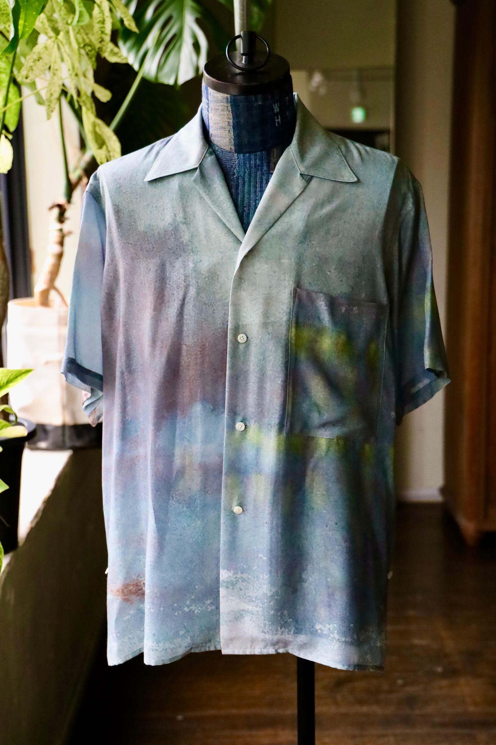 YOKE - ヨーク25SUMMER シャツLANDSCAPE PRINTED OPEN COLLAR SHIRT
