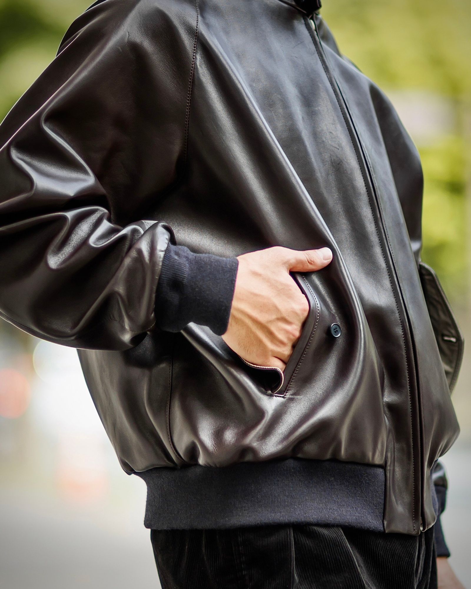 A.PRESSE Leather Harrington Jacketスタイル 9月21日(土)新作発売