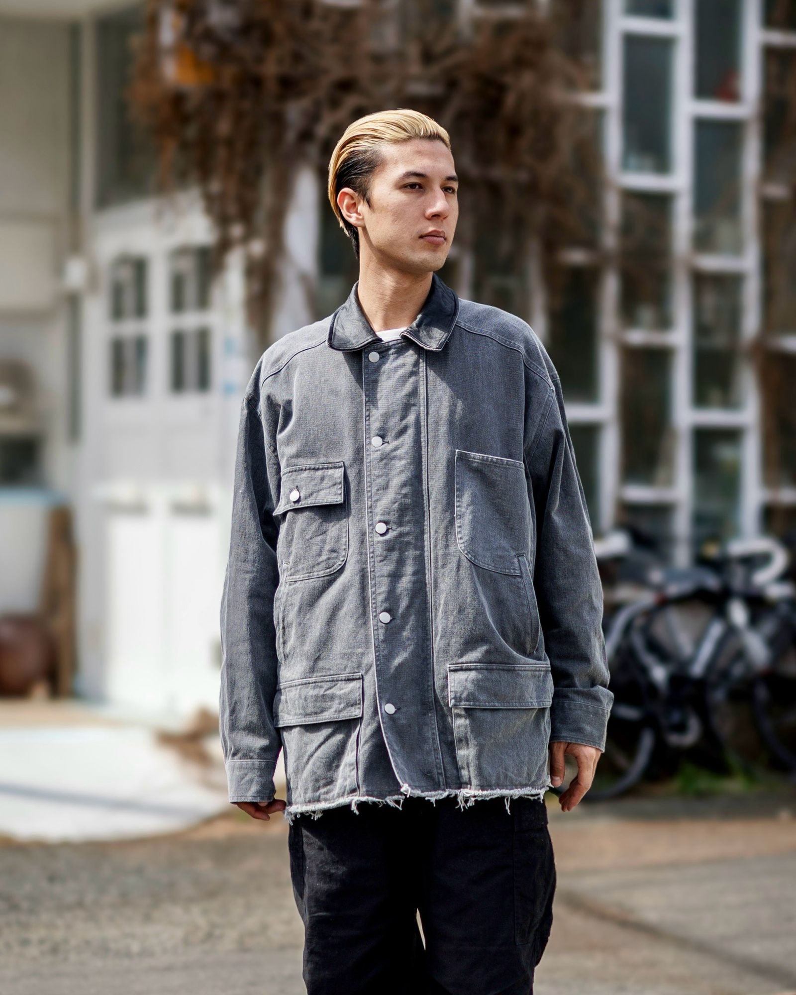 YOKE - ヨーク25SS カバーオールCOTTON CUT-OFF COVERALL JACKET