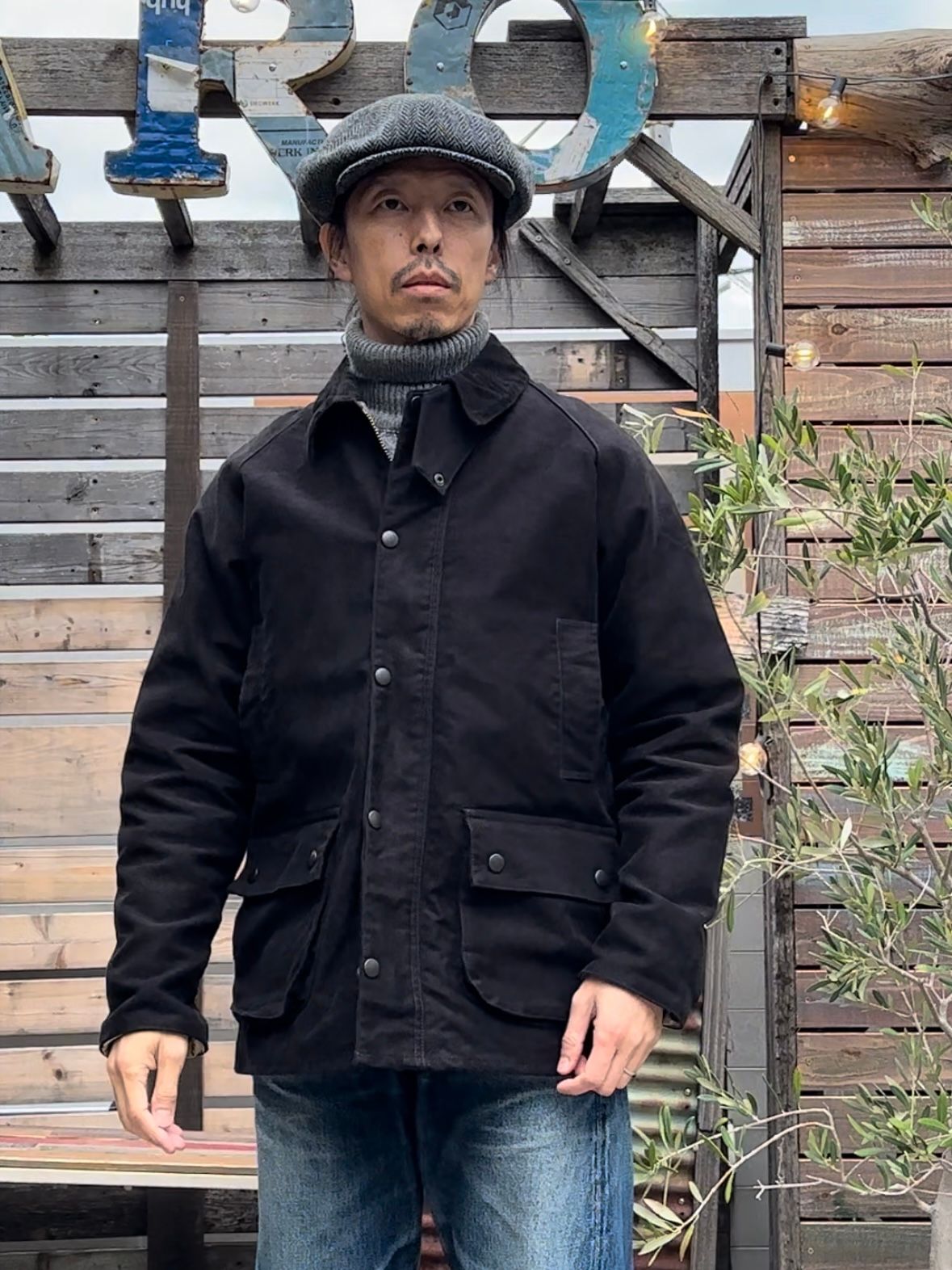 FOB FACTORY - モールスキンライディング ジャケット / F2361