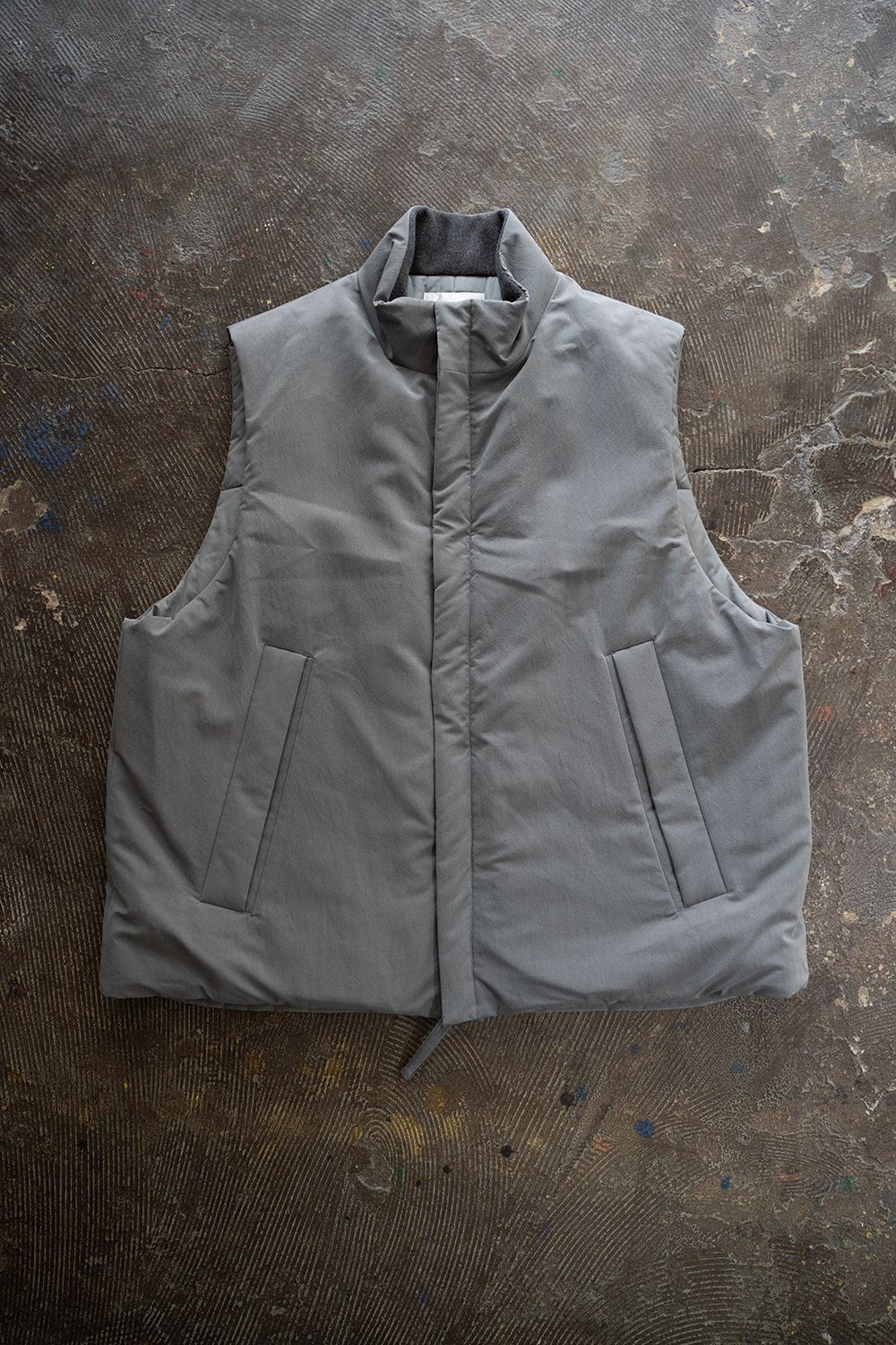 STILL BY HAND - 【24AW】撥水シンサレートスタンドカラーベスト(BLUE