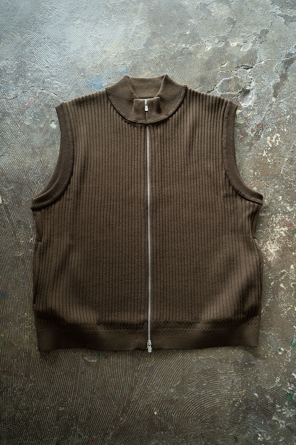 YASHIKI - Mizore Drivers Knit Vest(BLACK) | Salty