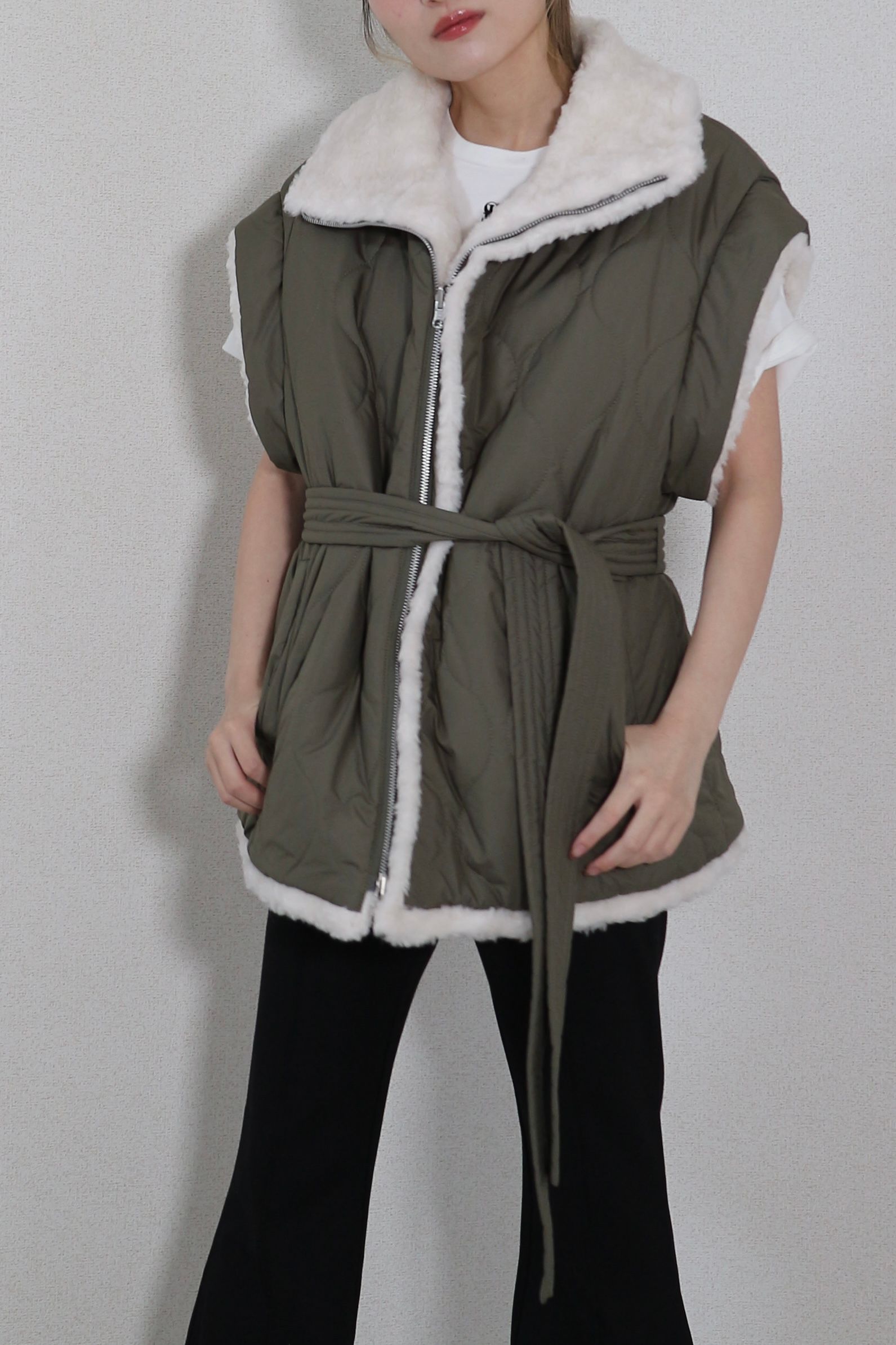 CASA FLINE - QUILTING BOA REVERSIBLE VEST / キルティング