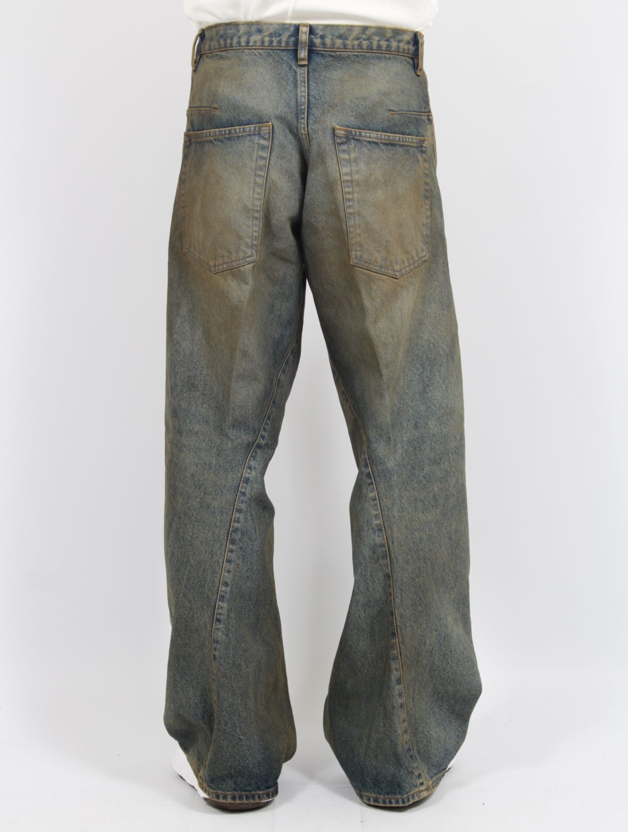 NVRFRGT - 【25AW】3D ツイステッド ワイド レッグ ジーンズ デニム