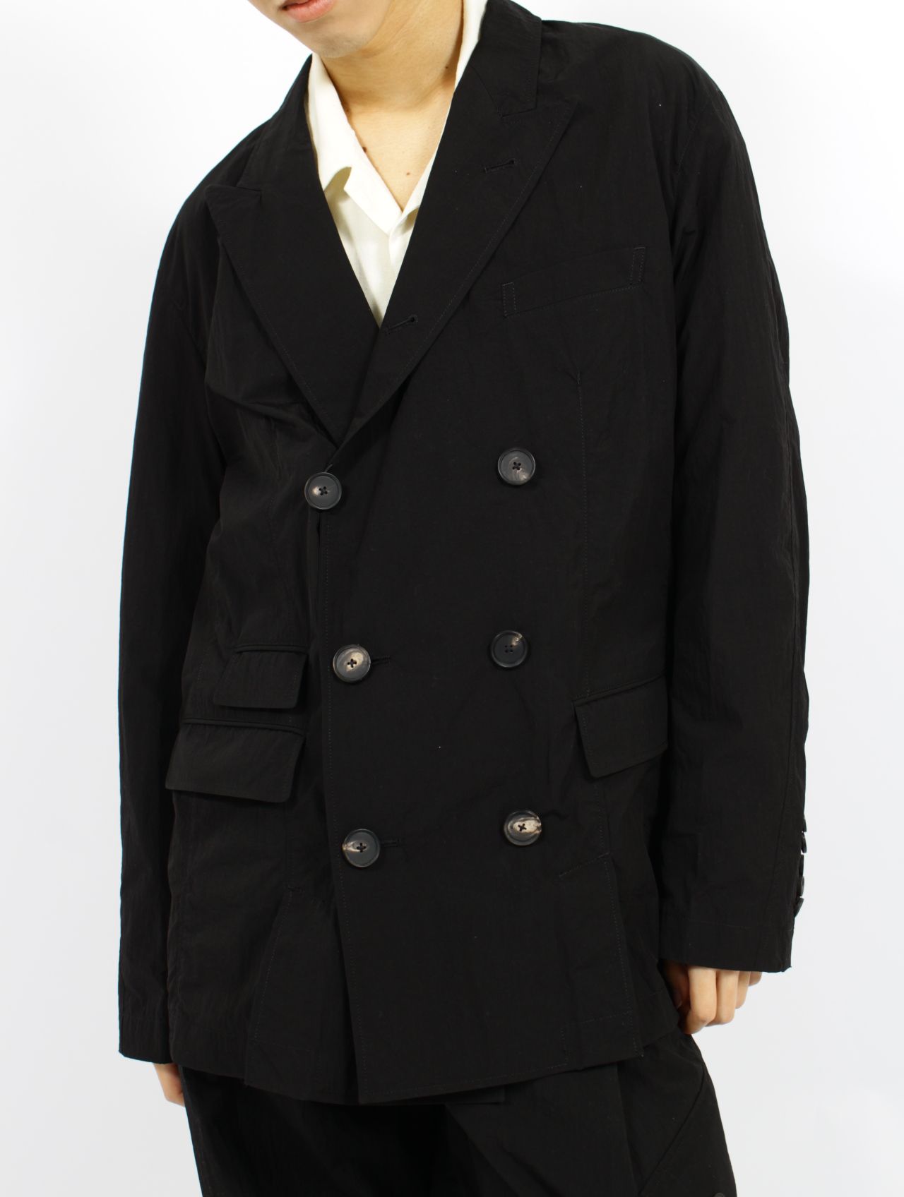 SUBLATIONS - 【25SS】ワッシャーナイロン ダブル ブレステッド