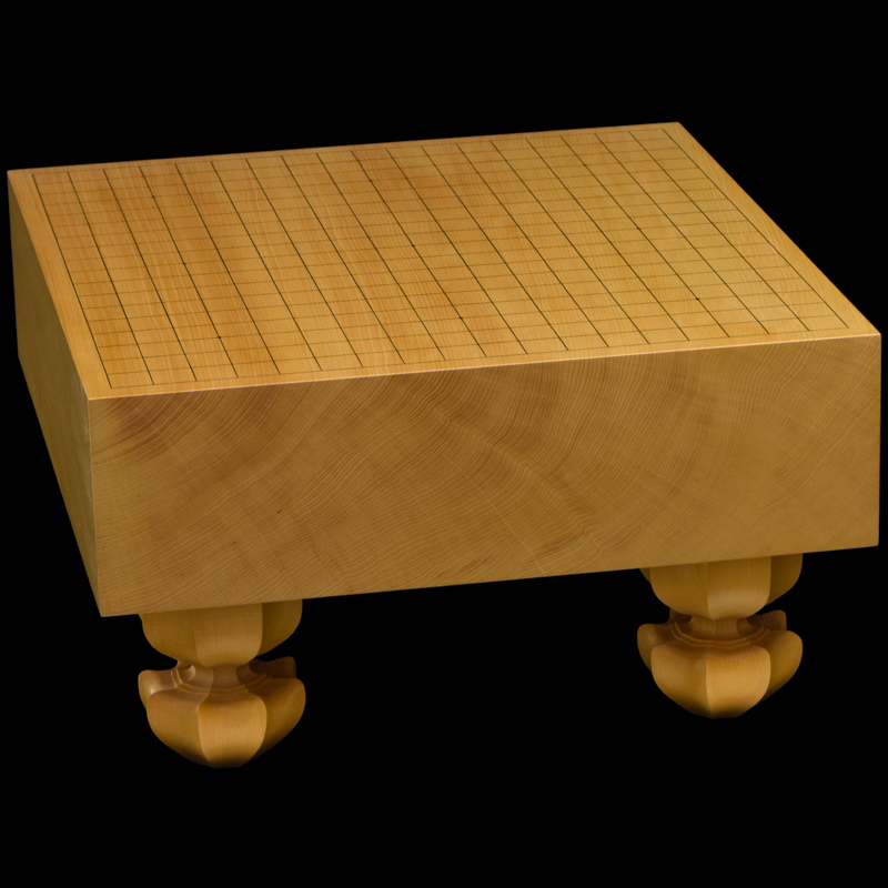 良品✨】碁盤 脚付 30号 19路盤 碁笥・碁石付き 良品✨】碁盤 脚付 30