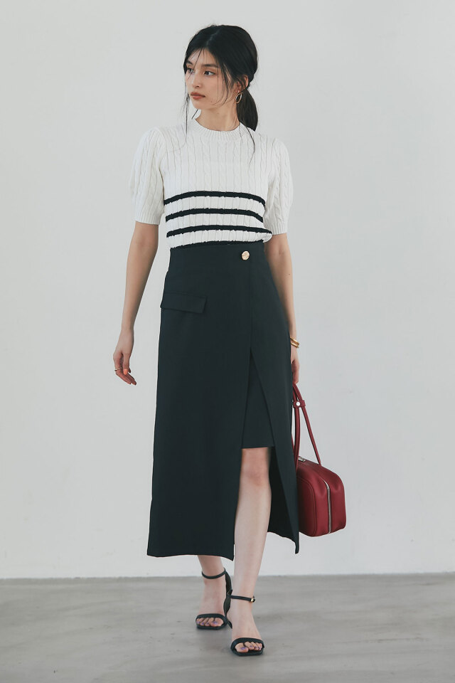 レイヤードラップスカート