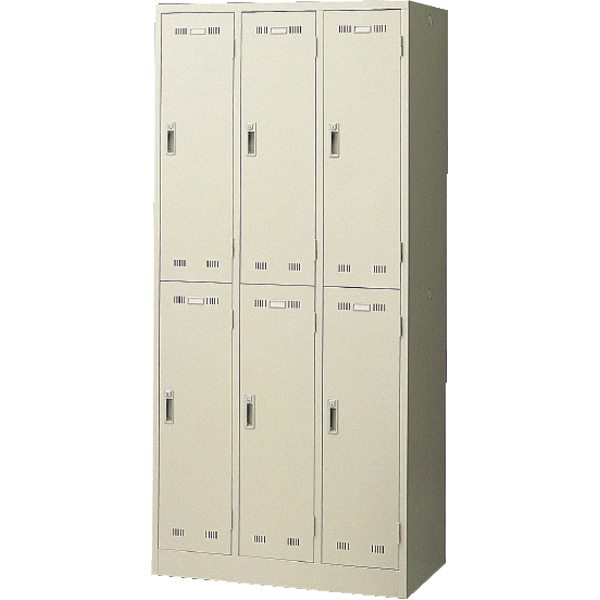 4人用ロッカー/鍵付/SLK-4/幅900×奥行515×高さ1790mm/ニューグレー/SLK