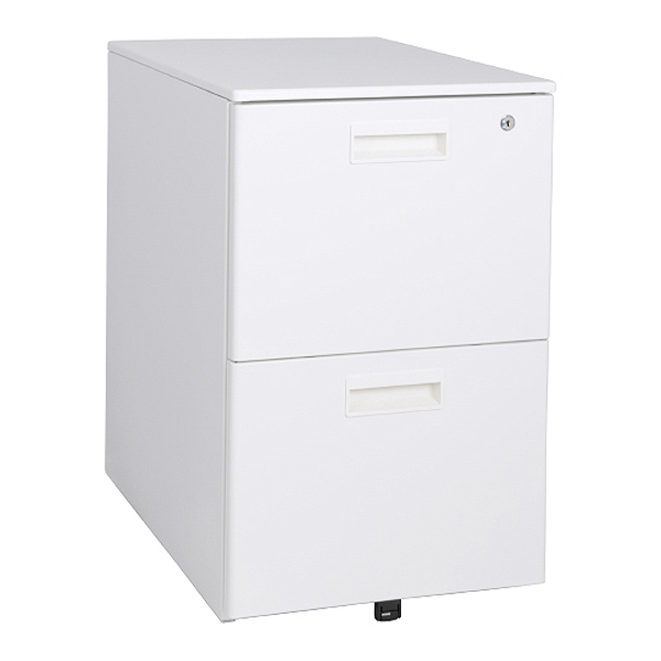 スチール3段ワゴン/KDW-3/幅395×奥行550×高さ616mm/ホワイト/KD