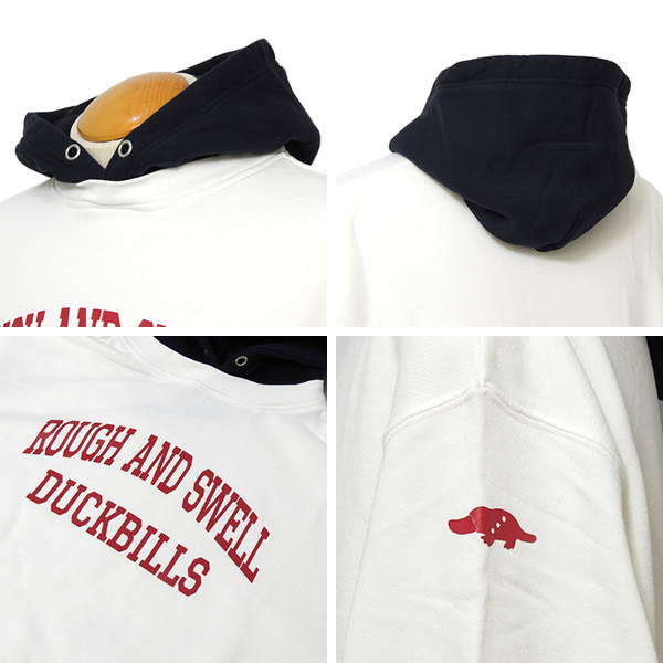 rough&swell［ラフアンドスウェル］TRICK HOODIE/フェイクレイヤード裏