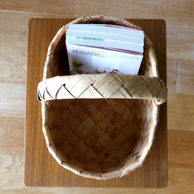 フィンランドの白樺かご/ハンドル付きバスケット/01サイズ COMFOTA