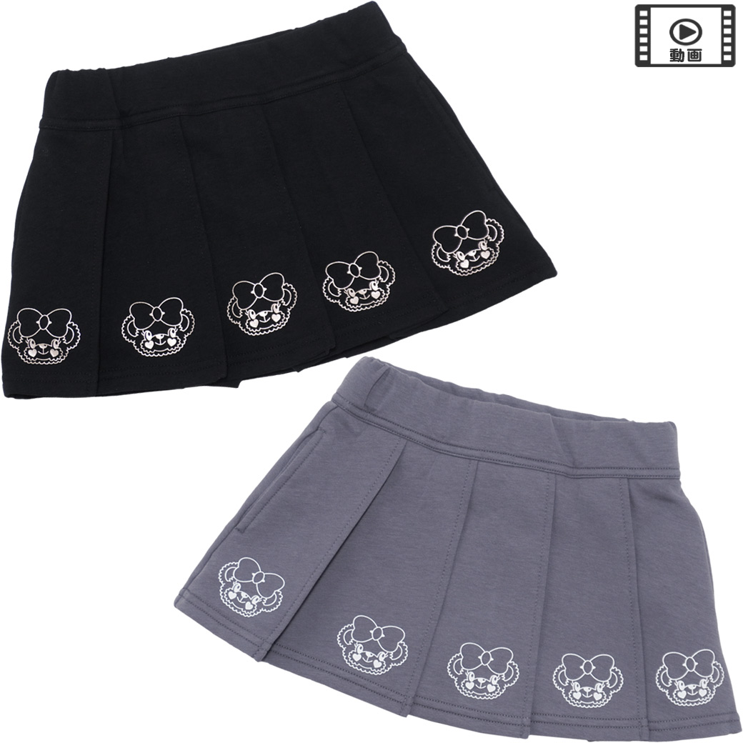 ダンボールニットプリーツスカート(インナーパンツ付)