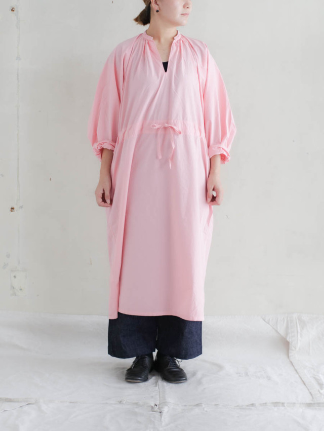 OUTIL ウティ｜robe osses（pink）スキッパーワンピース