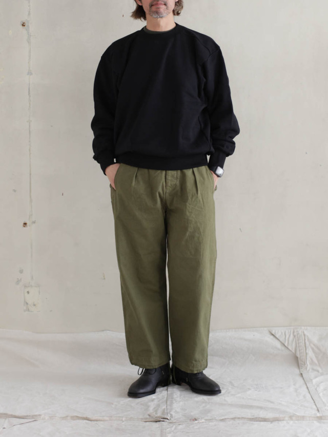 OUTIL ウティ｜pantalon limoges ワークパンツ olive