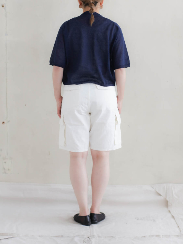 OUTIL ウティ｜pantalon blesle short ショートカーゴパンツ ecru