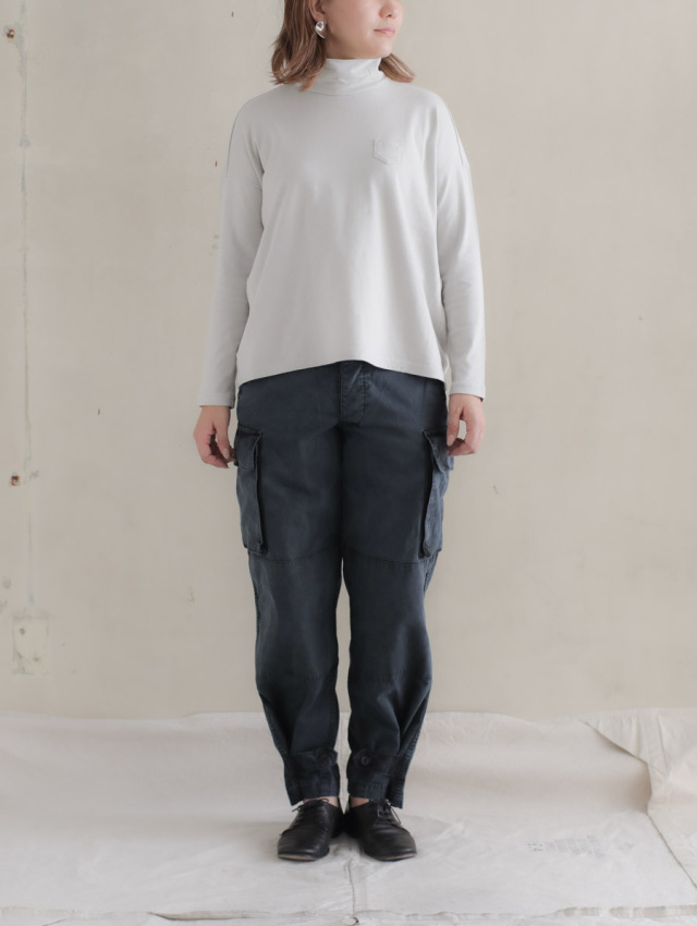 OUTIL ウティ｜pantalon blesle（charcoal gray）フレンチワーク綿麻