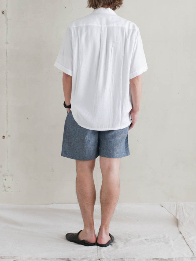 OUTIL ウティ｜pantalon laure ショートパンツ l.indigo