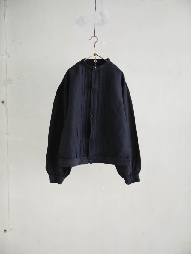 OUTIL ウティ｜veste bayeux シャツブルゾン black indigo