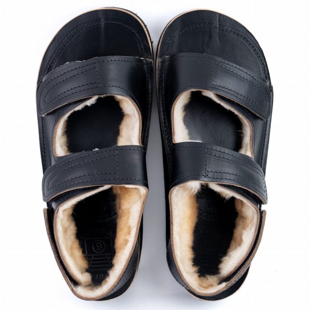 The Sandalman BSSB Natural Sheepskin Black Chromexcel サンダルマン