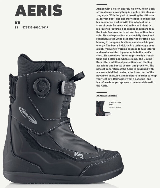 25-26 DEELUXE ブーツ AERIS ディーラックス アエリス ケビン・バック