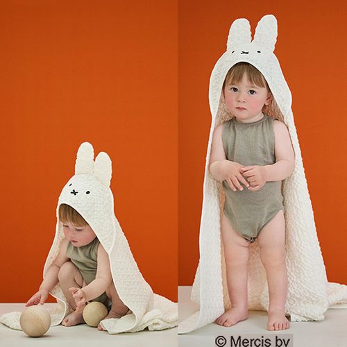 MARLMARL【マールマール】Miffy オーガニックフード付きタオル（名入れ