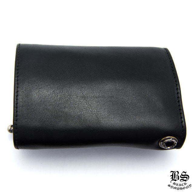 クロムハーツ3フォールドウォレットブラックヘビーレザー|クロムハーツ