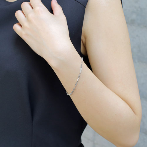 送料無料】【日本製】純プラチナ/プラチナ999/純Pt ブレスレット