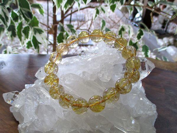 ルチルクォーツ 高品質ブレスレット 約11～12mm | 天然石アクセサリー