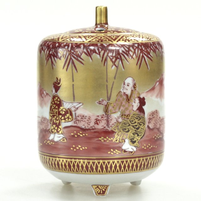 送料無料】九谷焼アウトレット!! 50％OFF!! 九谷焼3.8号香炉 本金