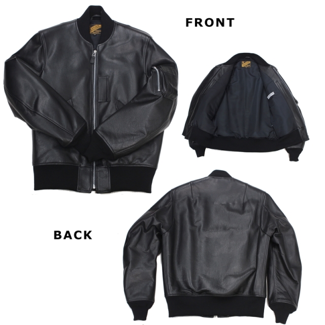 Y2LEATHER 日本製 本革 MA-1ジャケット レザージャケット 牛革 革