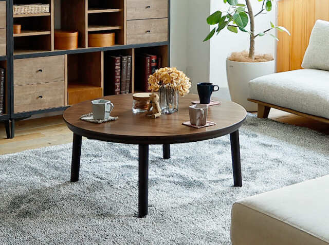 円形こたつテーブル Modeca（モデカ） 直径90cmタイプ｜北欧