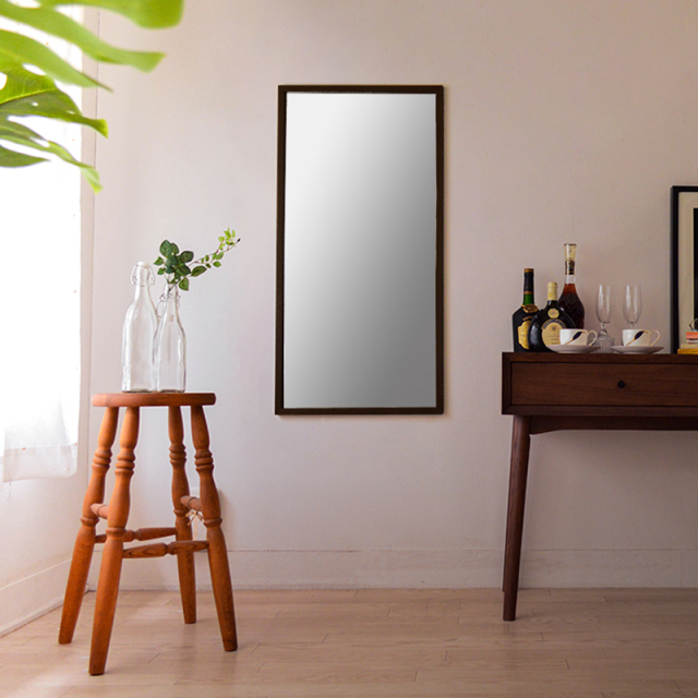 yossy アンティーク調 壁掛け スリムミラー 姿見鏡 yossy アンティーク